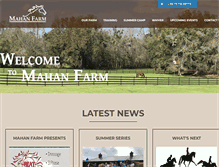 Tablet Screenshot of mahanfarm.com